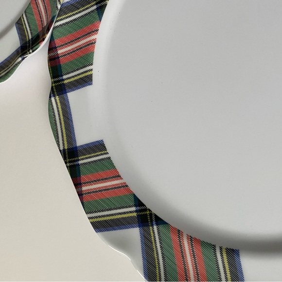 ASPEN HOME Tartan Plaid Dinner Plate Set of 4 Dinner 10.5” Melamine MINT Cond - Picture 16 of 16